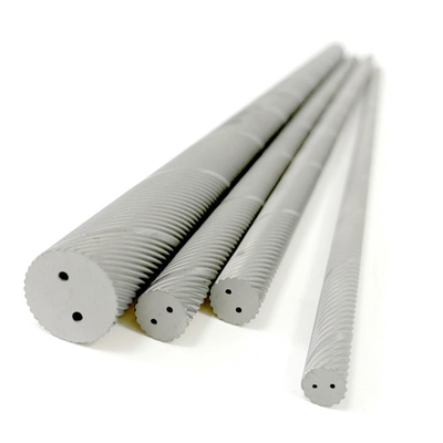 Thanh cacbua rắn xoắn ốc làm mát lỗ thanh K15 OD 8.3mm Kho thanh vônfram